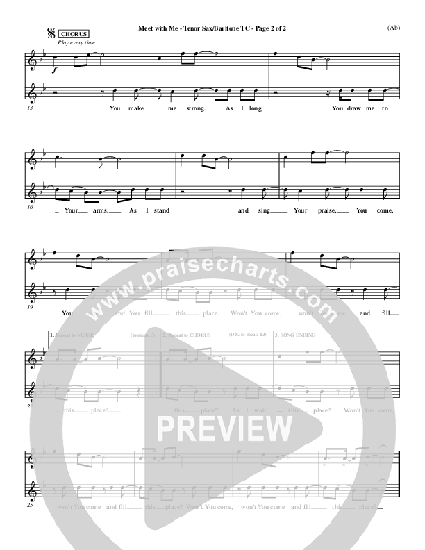 Meet With Me Tenor Sax 2 (Lamont Hiebert)