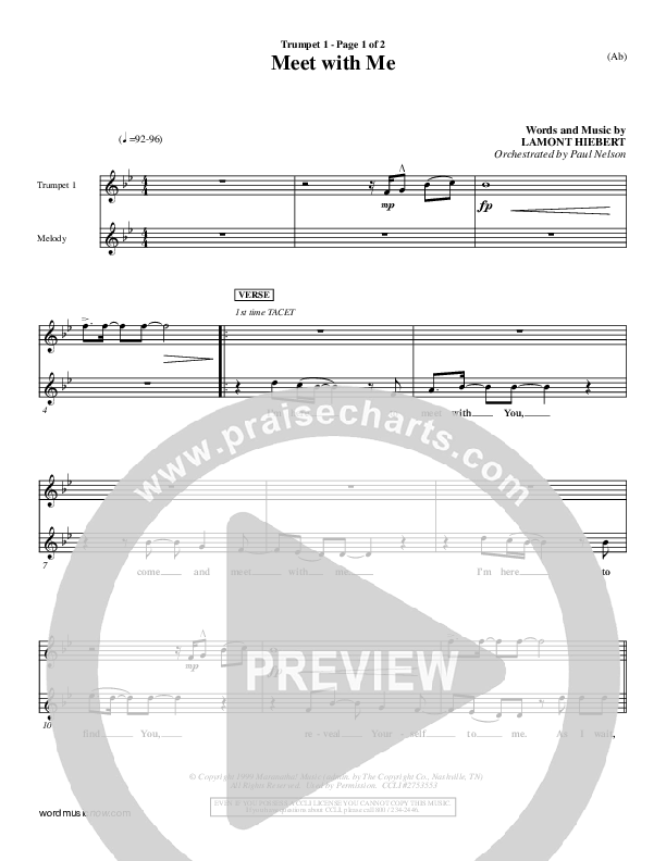 Meet With Me Trumpet 1 (Lamont Hiebert)