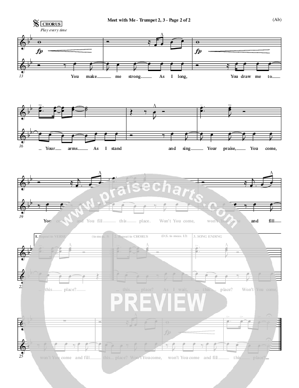 Meet With Me Trumpet 2/3 (Lamont Hiebert)