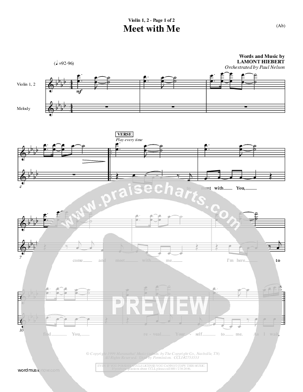 Meet With Me Violin 1/2 (Lamont Hiebert)