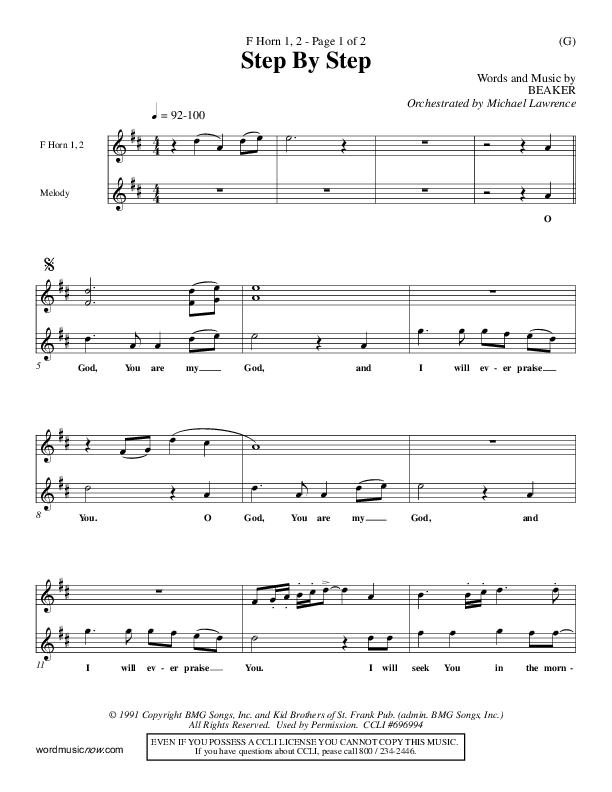 Step By Step French Horn 1/2 (David Strasser)