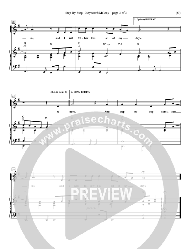 Step By Step Piano Sheet (David Strasser)