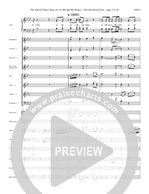 The Family Prayer Song Conductor's Score (Morris Chapman)