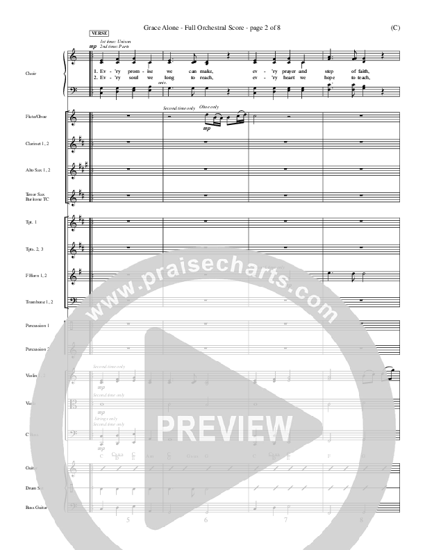 Grace Alone Conductor's Score (Jeff Nelson)