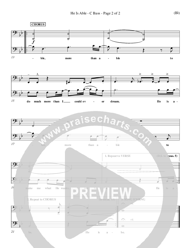 He Is Able Contrabass ()