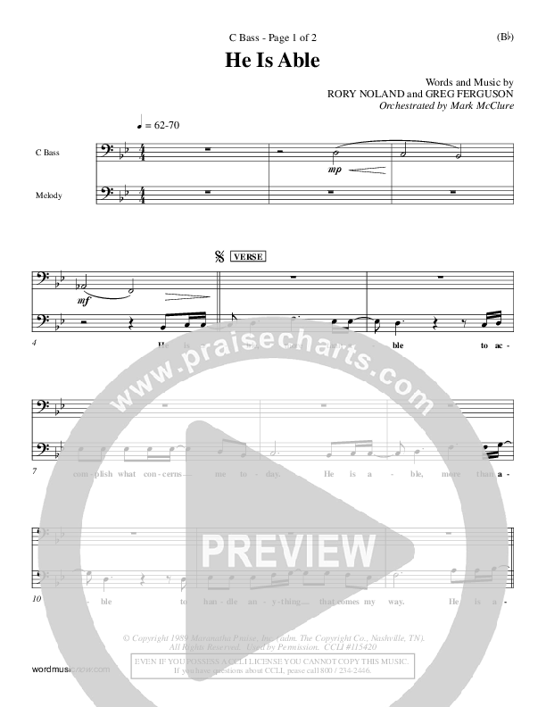 He Is Able Contrabass ()