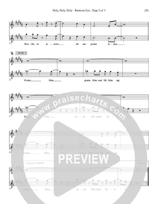 Holy Holy Holy Bari Sax (Gary Oliver)