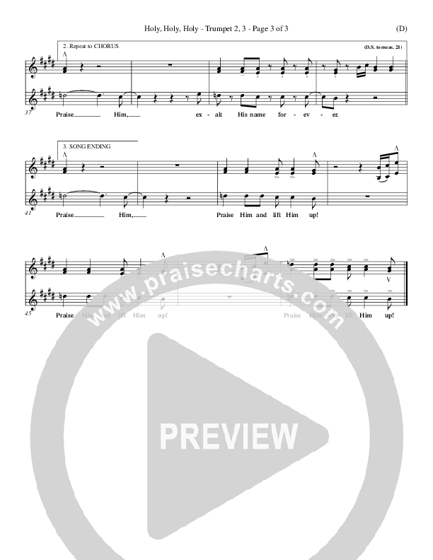 Holy Holy Holy Trumpet 2/3 (Gary Oliver)