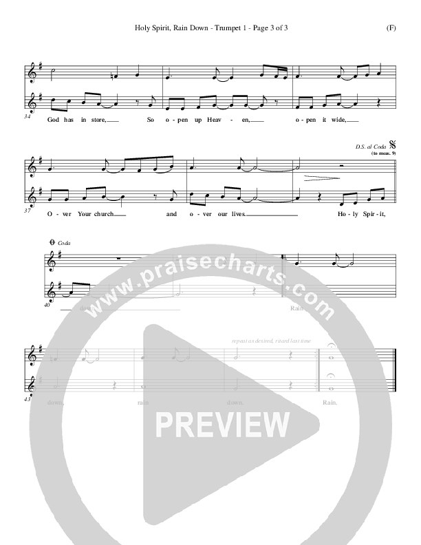 Holy Spirit Rain Down Trumpet 1 (Russell Fragar)