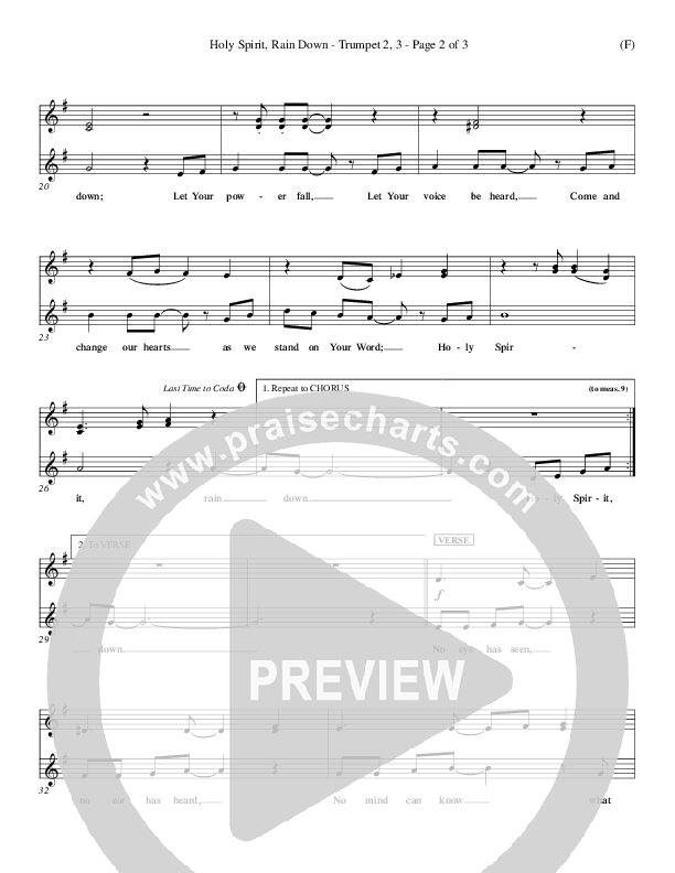 Holy Spirit Rain Down Trumpet 2/3 (Russell Fragar)