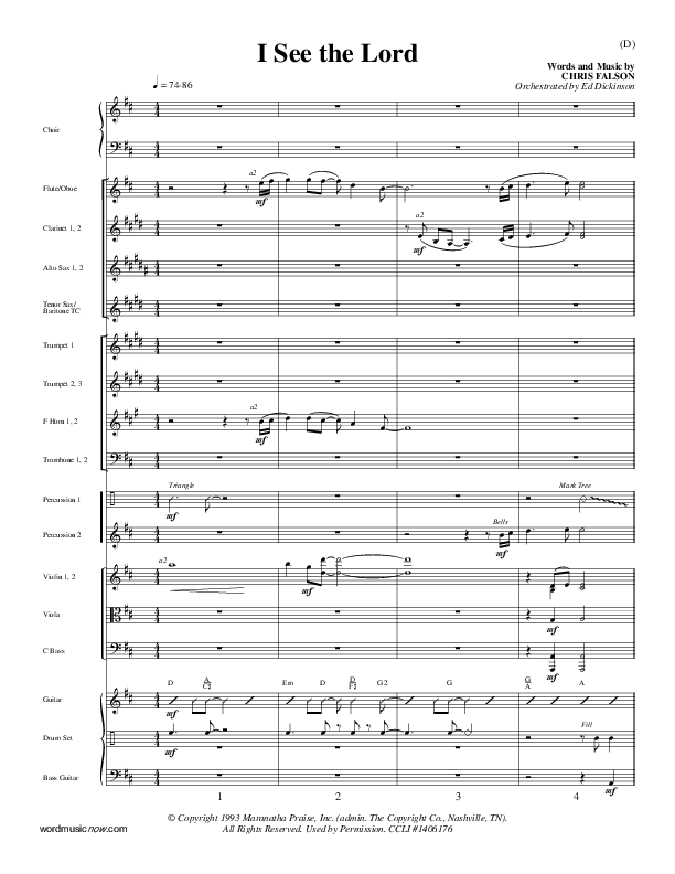 I See The Lord Conductor's Score (Chris Falson)