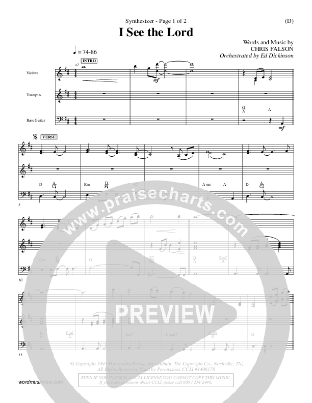 I See The Lord Synth (Chris Falson)