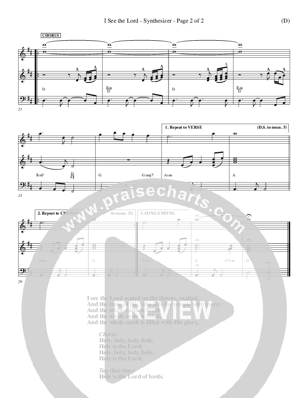 I See The Lord Synth (Chris Falson)