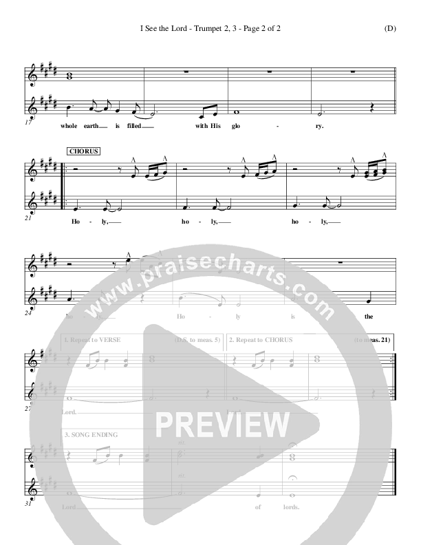 I See The Lord Trumpet 2/3 (Chris Falson)