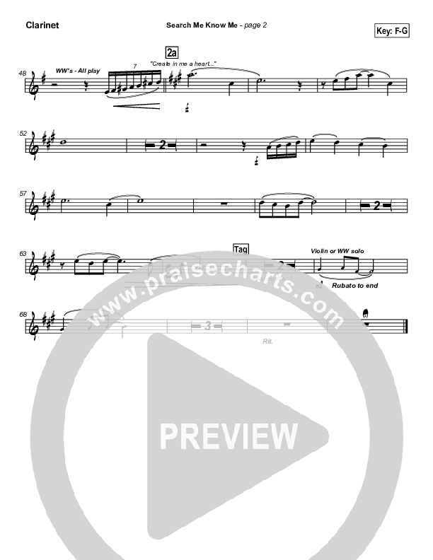 Search Me Know Me Clarinet (Travis Cottrell)