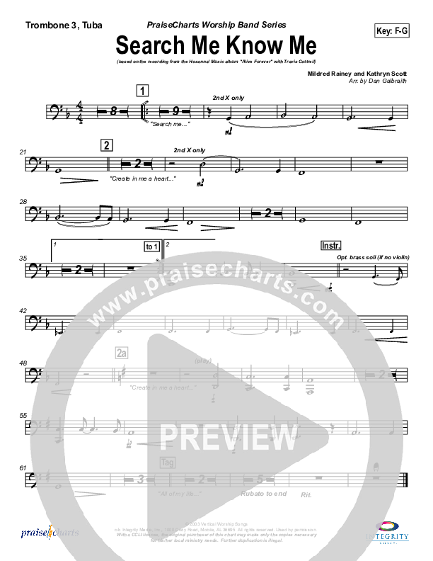 Search Me Know Me Trombone 3/Tuba (Travis Cottrell)