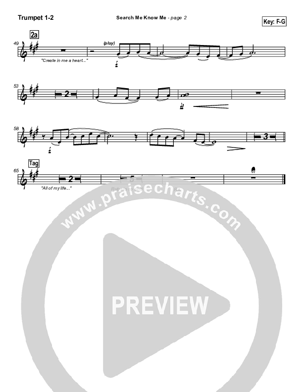 Search Me Know Me Trumpet 1,2 (Travis Cottrell)