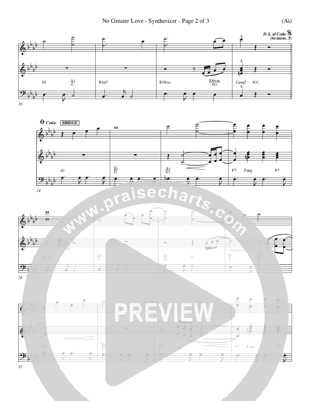 No Greater Love Synth (Tommy Walker)