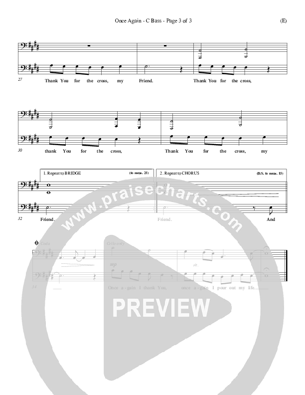 Once Again Contrabass (Matt Redman)