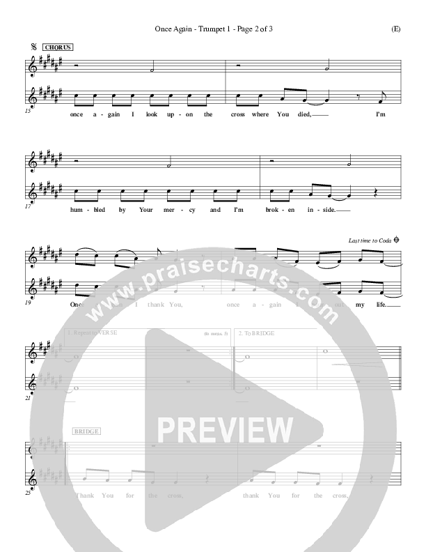 Once Again Trumpet 1 (Matt Redman)