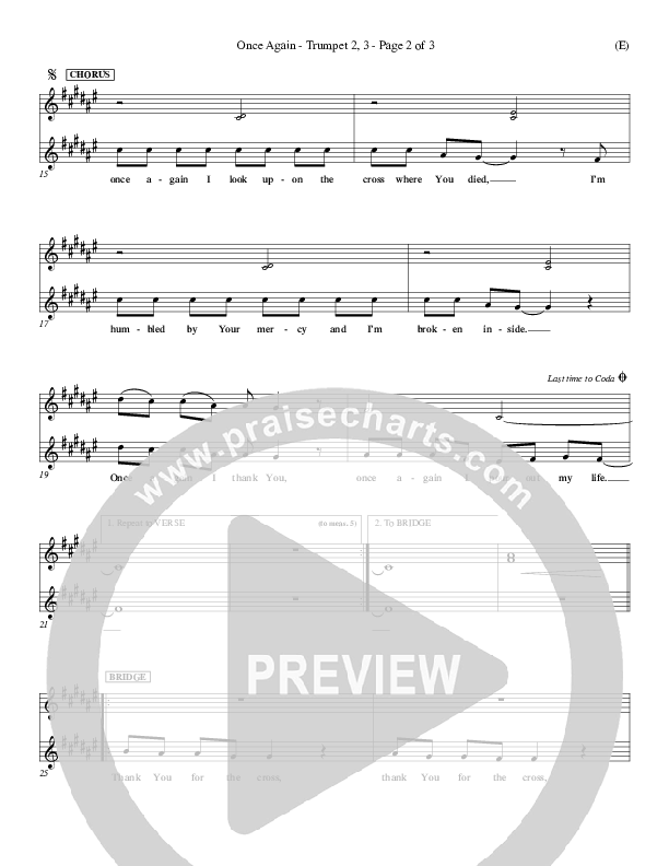 Once Again Trumpet 2/3 (Matt Redman)