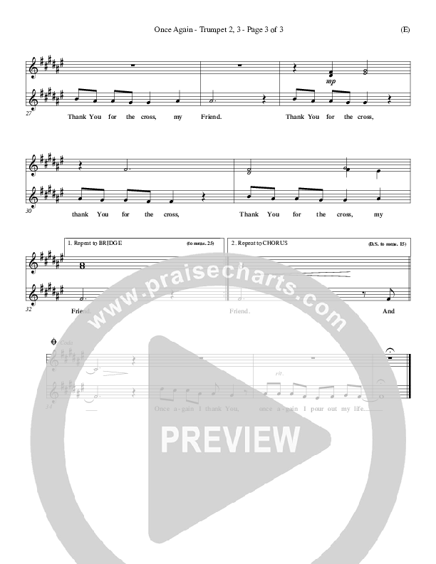 Once Again Trumpet 2/3 (Matt Redman)