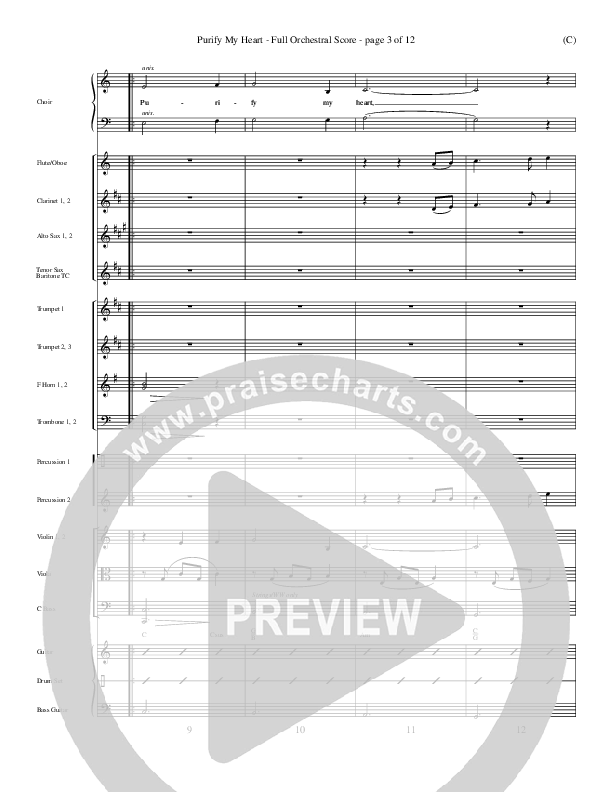 Purify My Heart Conductor's Score (Jeff Nelson)