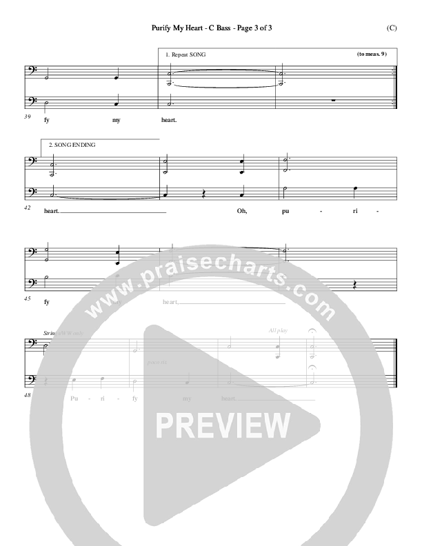 Purify My Heart Contrabass (Jeff Nelson)