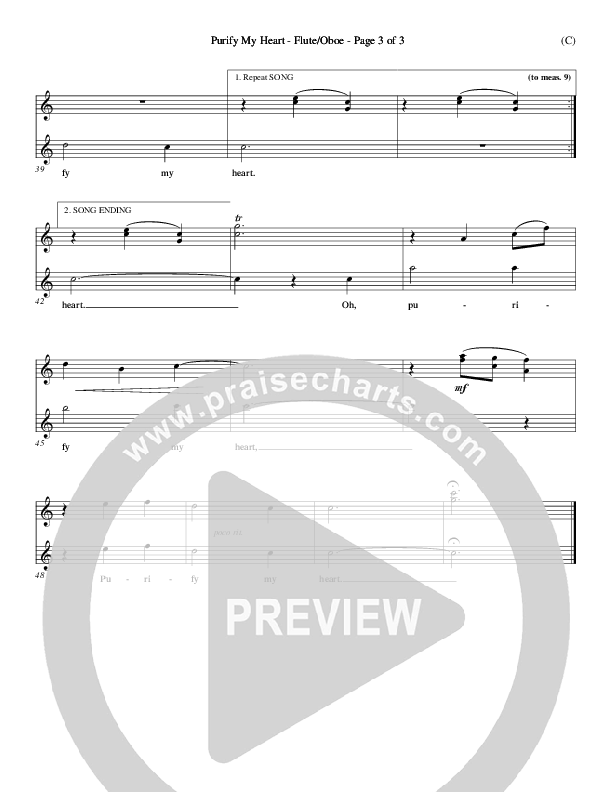 Purify My Heart Flute/Oboe (Jeff Nelson)