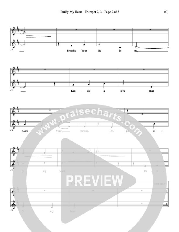 Purify My Heart Trumpet 2/3 (Jeff Nelson)