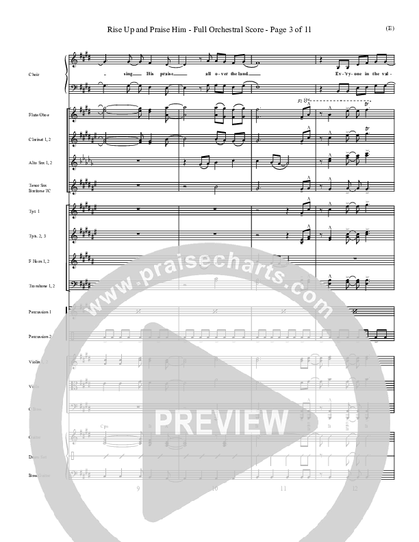 Rise Up and Praise Him Conductor's Score (Paul Baloche)