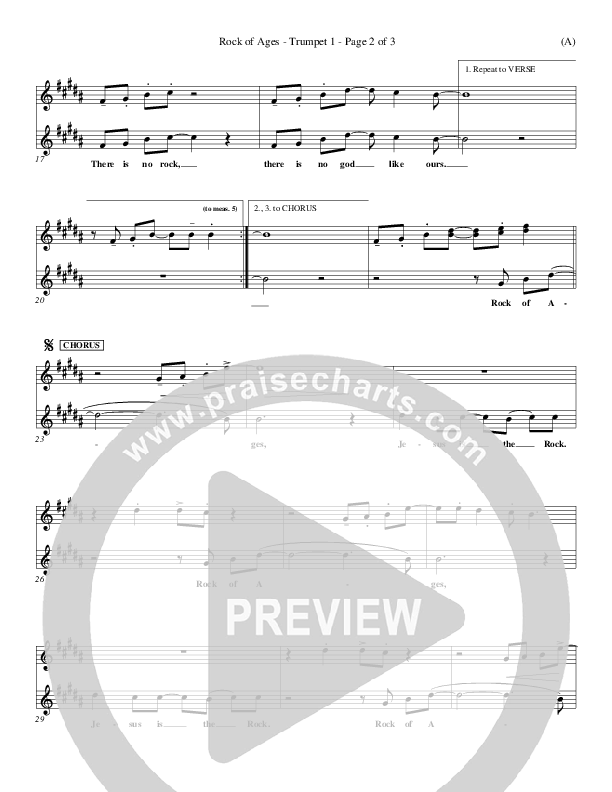 Rock Of Ages Trumpet 1 (Paul Baloche)