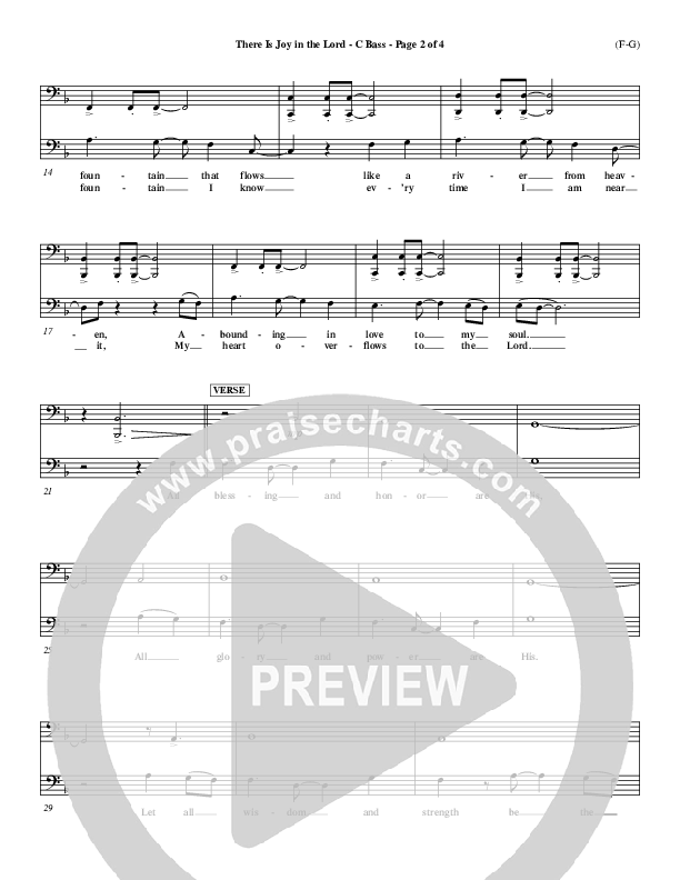 There Is Joy In The Lord Contrabass (Cheri Keaggy)