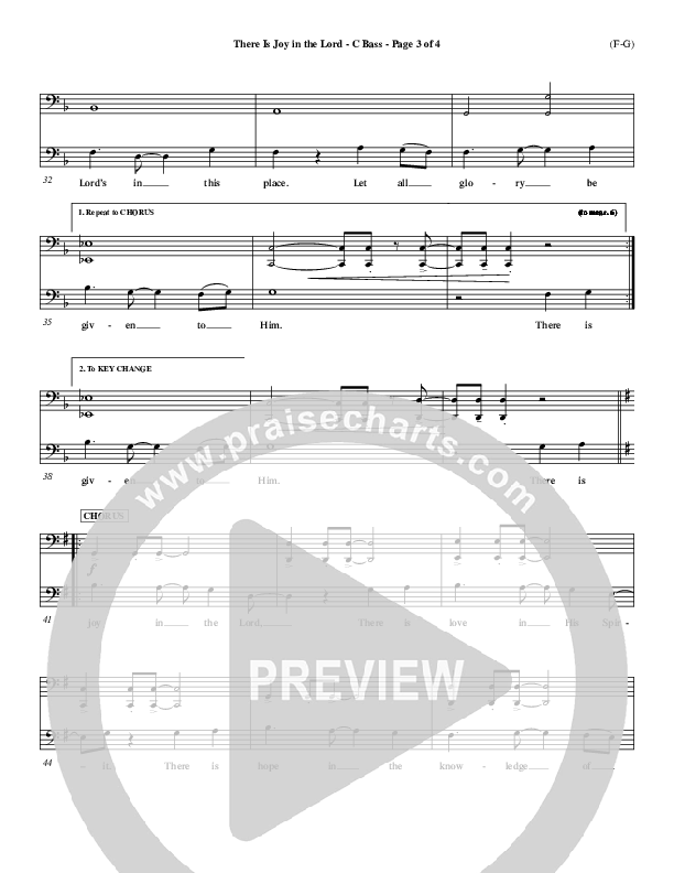 There Is Joy In The Lord Contrabass (Cheri Keaggy)