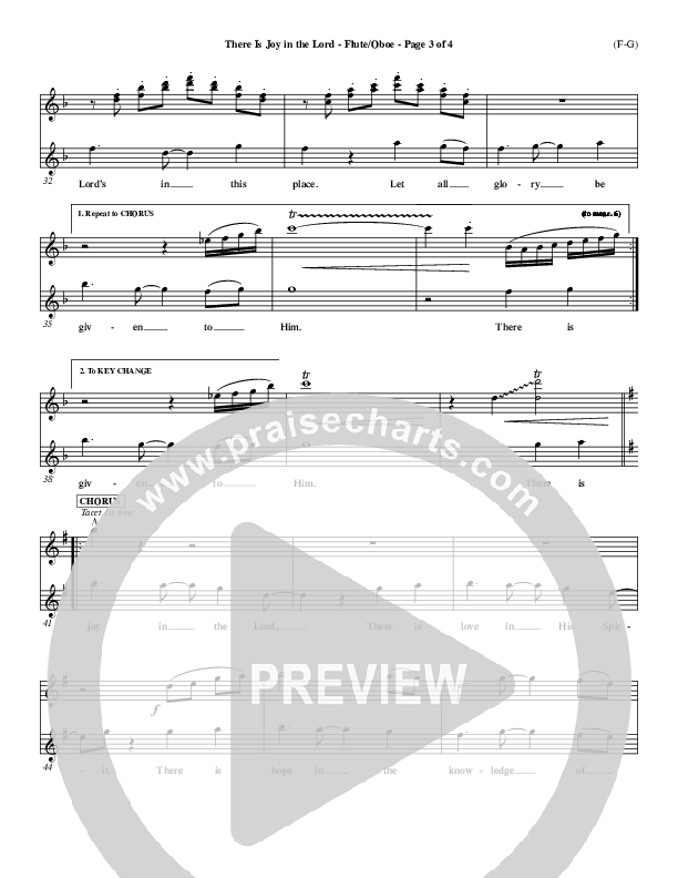 There Is Joy In The Lord Flute/Oboe (Cheri Keaggy)