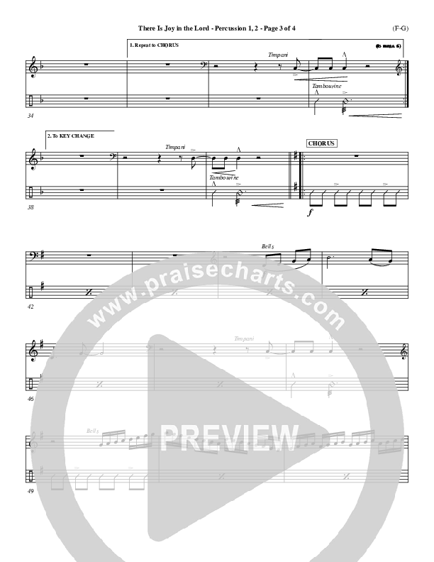 There Is Joy In The Lord Percussion 1/2 (Cheri Keaggy)