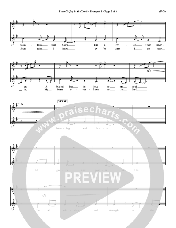 There Is Joy In The Lord Trumpet 1 (Cheri Keaggy)