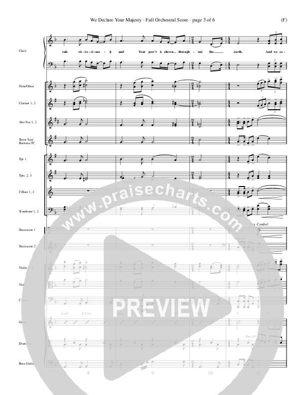 We Declare Your Majesty Conductor's Score (Malcolm du Plessis)