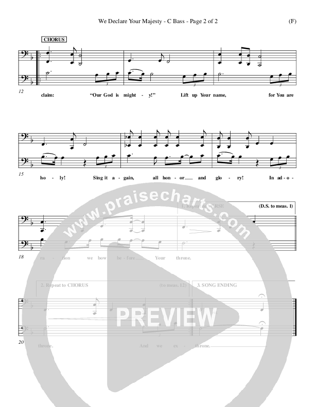 We Declare Your Majesty Contrabass (Malcolm du Plessis)