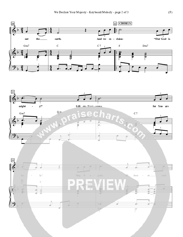 We Declare Your Majesty Piano/Vocal (Malcolm du Plessis)