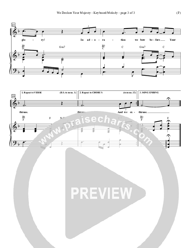 We Declare Your Majesty Piano/Vocal (Malcolm du Plessis)