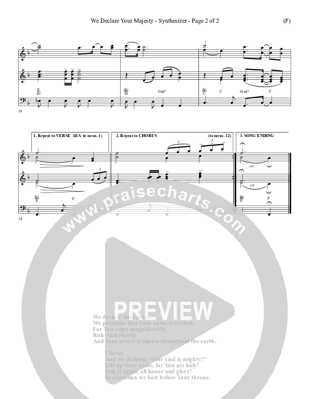 We Declare Your Majesty Synth (Malcolm du Plessis)