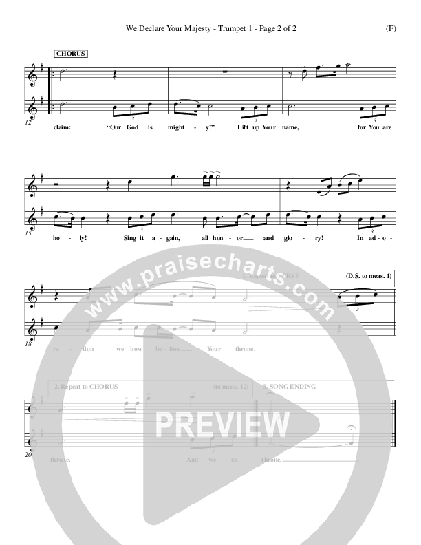 We Declare Your Majesty Trumpet 1 (Malcolm du Plessis)