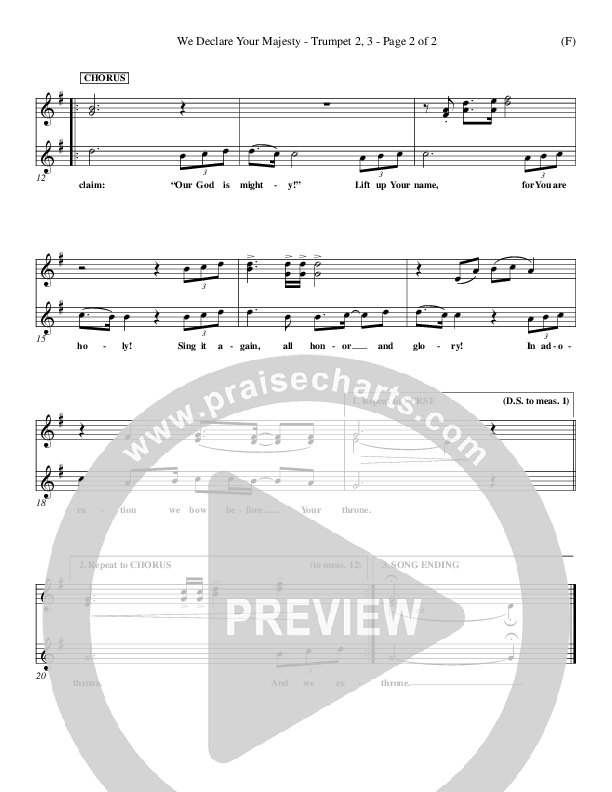 We Declare Your Majesty Trumpet 2/3 (Malcolm du Plessis)