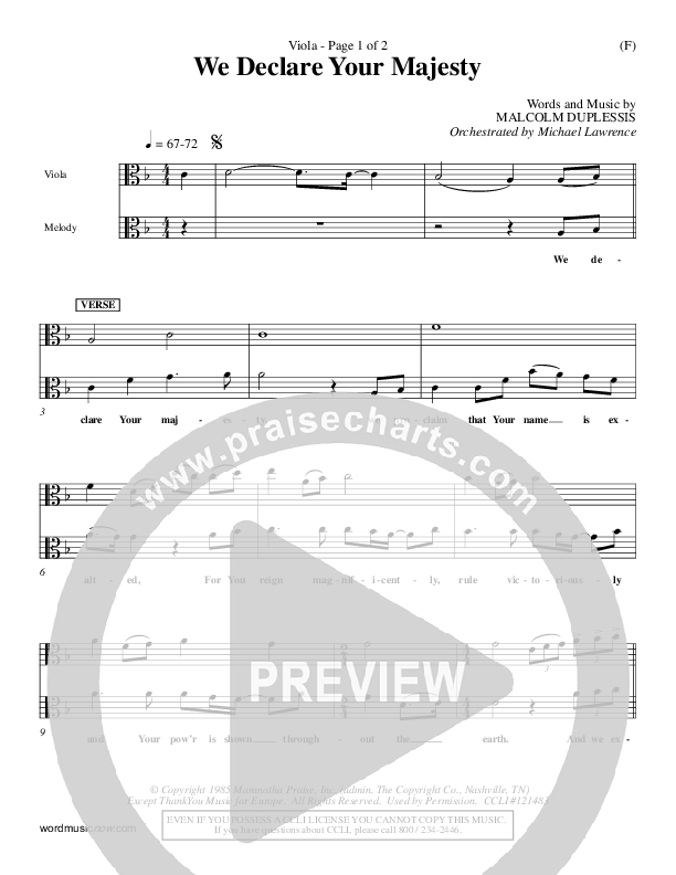 We Declare Your Majesty Viola (Malcolm du Plessis)