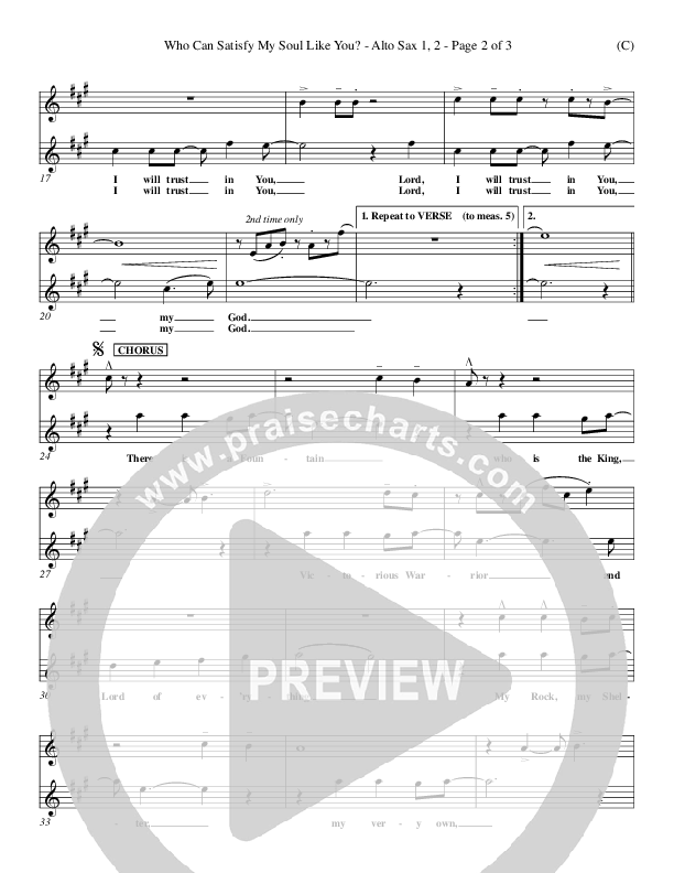 Who Can Satisfy My Soul Like You Alto Sax 1/2 (Dennis Jernigan)