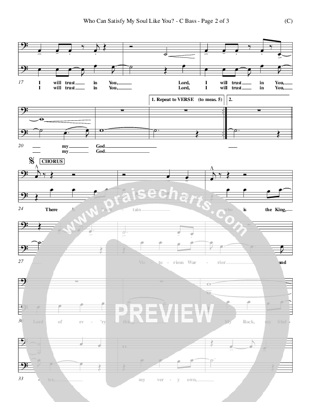 Who Can Satisfy My Soul Like You Contrabass (Dennis Jernigan)