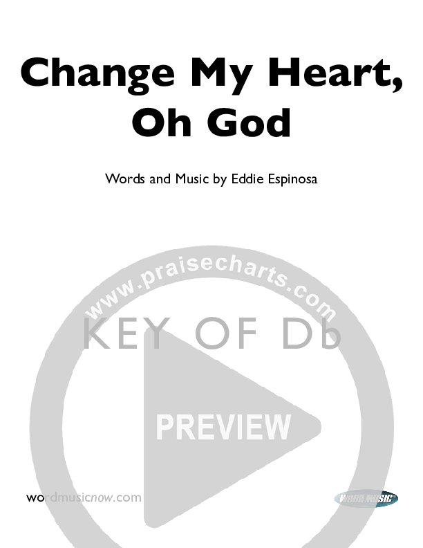 Change My Heart Oh God Cover Sheet (Eddie Espinosa)