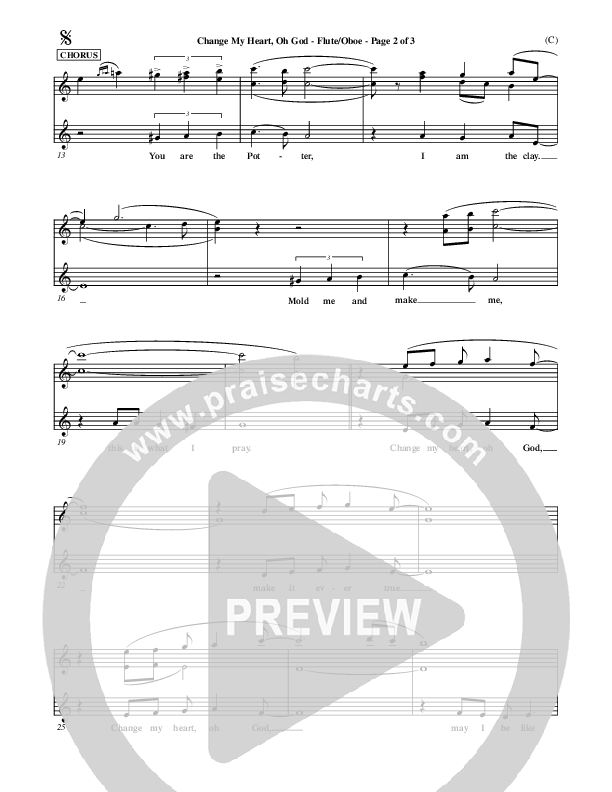 Change My Heart Oh God Flute/Oboe (Eddie Espinosa)