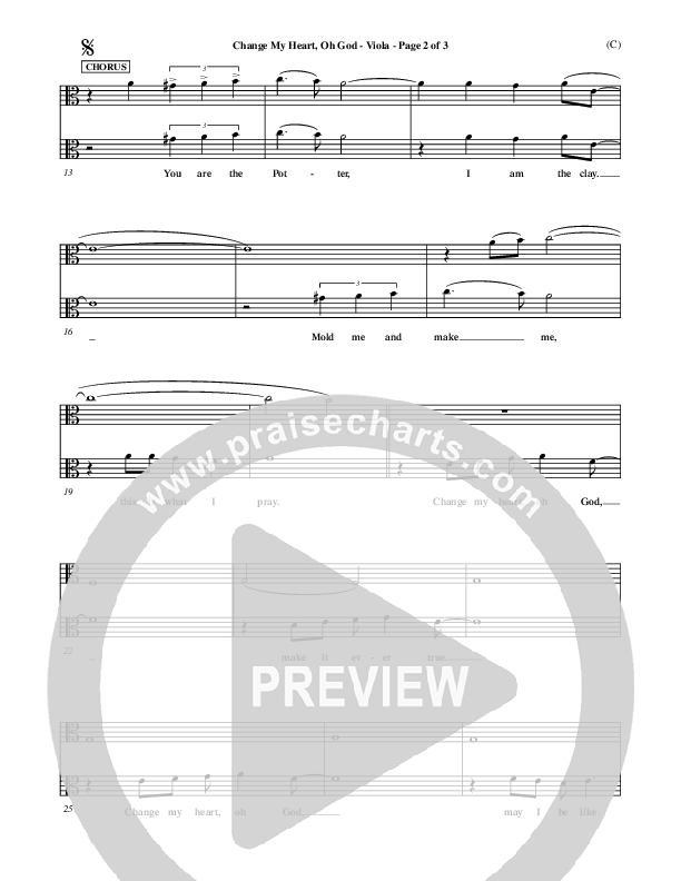 Change My Heart Oh God Viola (Eddie Espinosa)